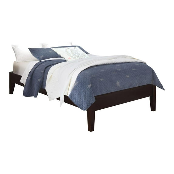Platform Bed, Twin Bed, Cappuccino