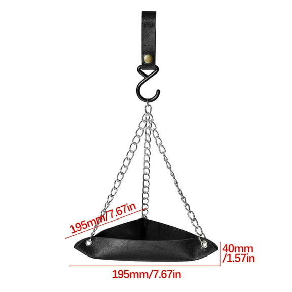Platform Bird Feeder for Outdoor Hanging - Rugged Recycled Plastic Wild Bird Feeding Station Hanging Bird Feeder Tray Platform PU Mesh Seed Tray 194R