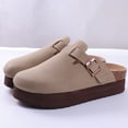 Platform Clogs Sandals For Women Cork Footbed Comfort Thick Bottom