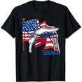 thumbnail image 1 of Platform Diver Us Flag - Springboard Diving T-Shirt, 1 of 4