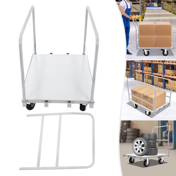 Platform Dolly U-Boat Platform Dolly Moving Luggage Cart Trolley 4 Wheel 2000LBS