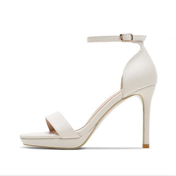 Platform Heels 3.74 Inches Chunky heels Sandals for Women Comfy Open Toe Block Heeled Sandals Black Nude White Silver Gold Ankle Strappy Heels Black Chunky Platform Heels for Women Summer Dress Shoes