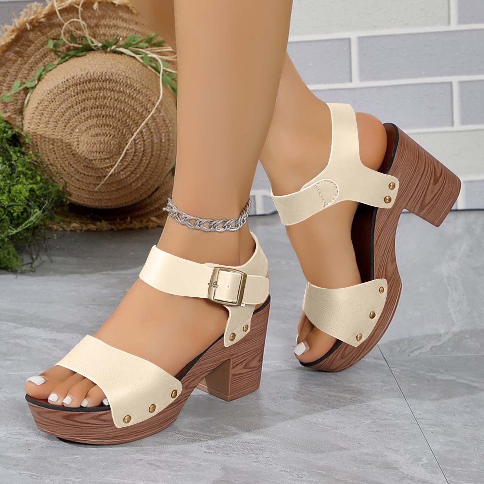 beige dress sandals women's Justin Dress Sandal, 2" Kitten Heel