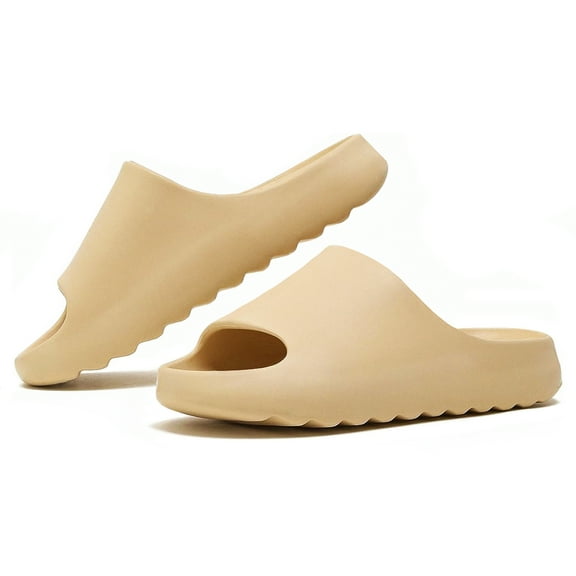 HSBDNZQ Platform Pillow Slides Women, Soft Cloud Slippers Unisex, Sandals Men With Thick EVA Sole, Lightweight Open Toe Shower Shoes Outdoor Indoor