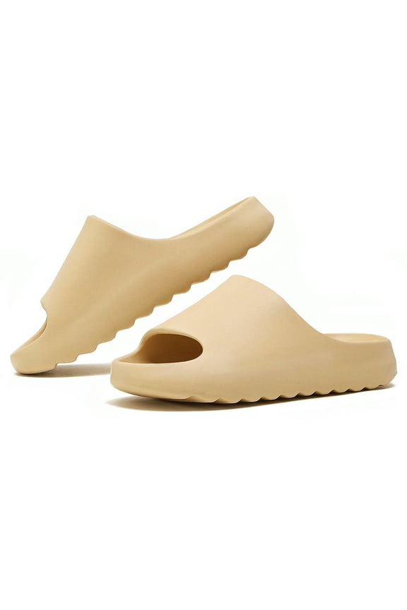 Platform Pillow Slides Women, Soft Cloud Slippers Unisex, Sandals Men With Thick EVA Sole, Lightweight Open Toe Shower Shoes Outdoor Indoor