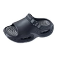 thumbnail image 1 of Platform Sandals for Men Lightweight Open Toe Clogs Air Cushion Adjustable Strap Non Slip Walking Slippers Black Size 10-10.5, 1 of 7