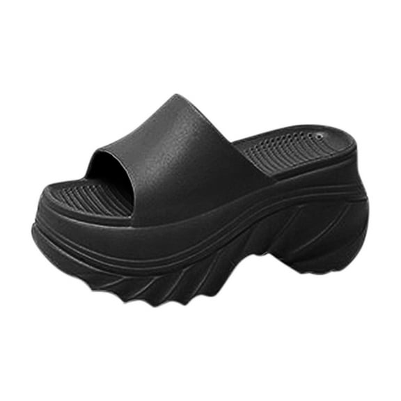 Platform Slides for Women, Platform Sandals Women Comfortable, Cute Flatform Beach Sandals,Fashion Platform Slippers for Women Slip On Open-Toe Sandals Indoor and Outdoor Use