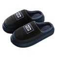 thumbnail image 1 of Platform Slippers for Women Cute Bear Comfy Memory Foam Chunky Soft Sole Bedroom Slip on Plush Slides Shoes Navy Size 11, 1 of 5