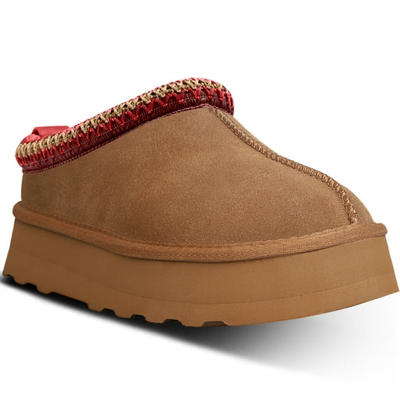 Platform Slippers for Women Non-Slip Mini Boots Casual House Slippers Warm Lined Ankle Boots Indoor Outdoor