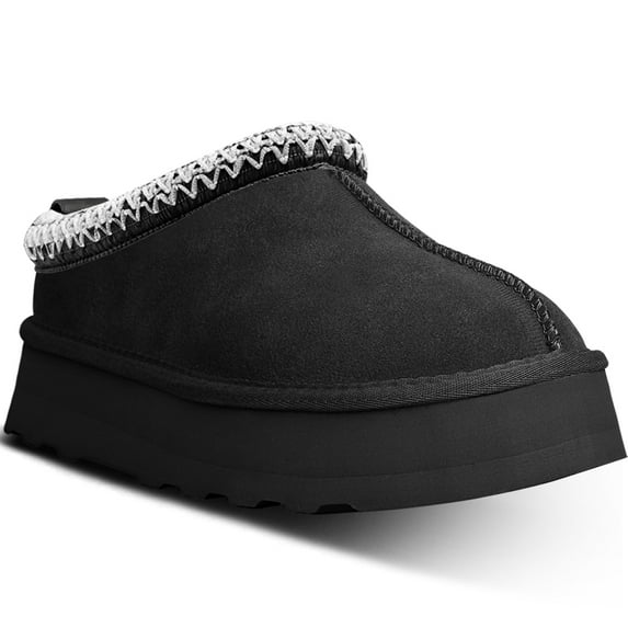 Platform Slippers for Women Non-Slip Mini Boots Casual House Slippers Warm Lined Ankle Boots Indoor Outdoor