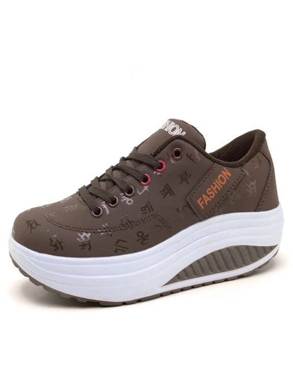 Platform Sneakers for Women Air Cushion Walking Shoes Women Comfortable All Day Thick Rocker Bottom Summer Plus Size Fashion Casual Mesh Breathable Women's Sports Shoes