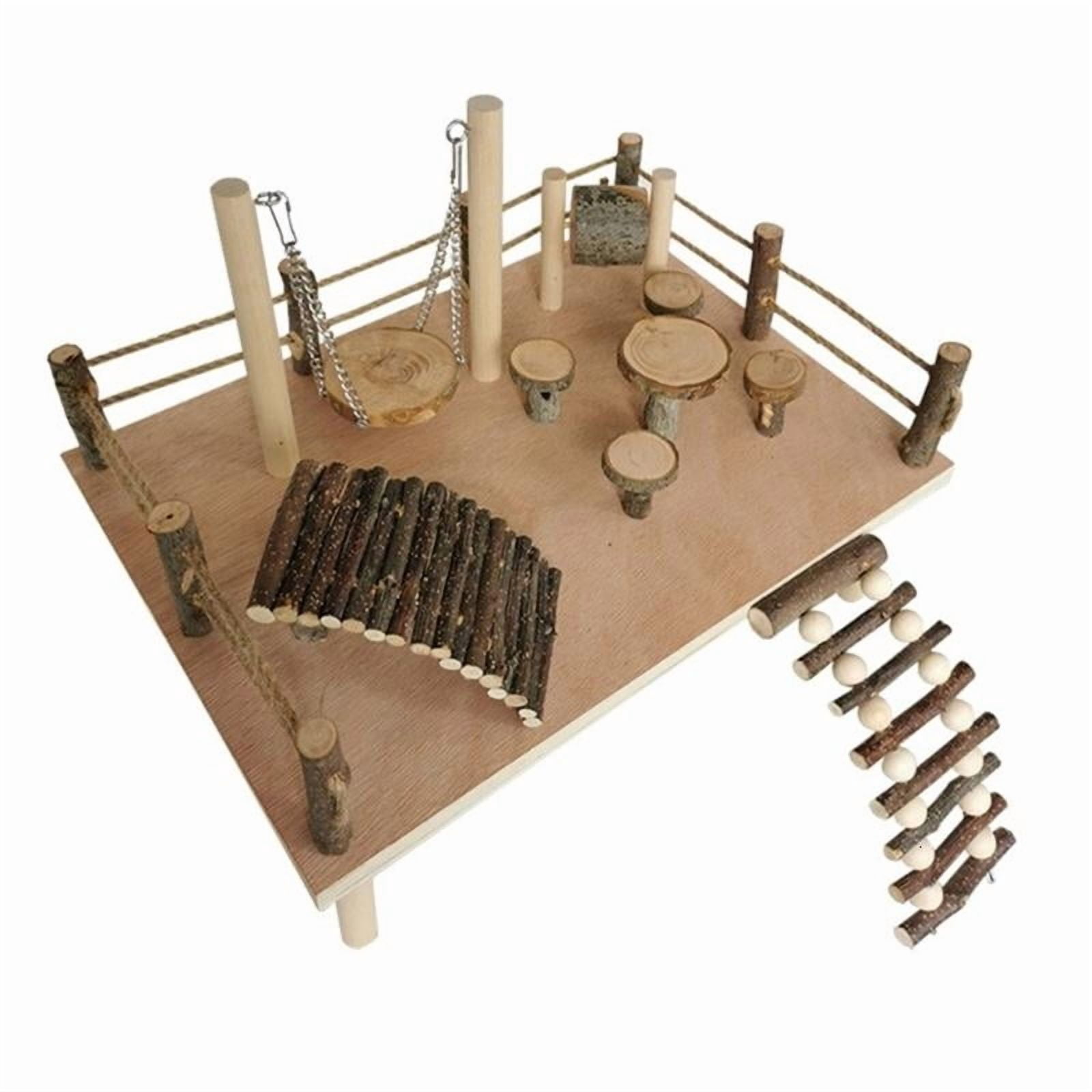 Platform Toy Expand Hamster Living Space Giving Them Room to Climb Explore Rest