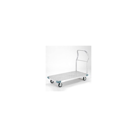 Platform Truck - Aluminum Diamond Deck, 48 x 30, 1400 Lb. Capacity, 5" Rubber Casters