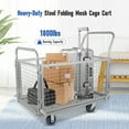 thumbnail image 1 of Platform Truck Cart Dolly Cart With Swivel Wheels 1800Lbs Capacity Trolley Cart With Wheels, Multipurpose For Grocery, Laundry, Stall, Storage, 1 of 6