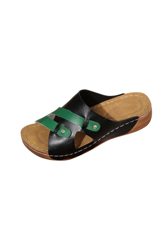 Platform Wedge Sandals for Women Summer Sandals with Arch Support Open Toe Low Platform Slides Walking Womens Crisscross Shoes Women