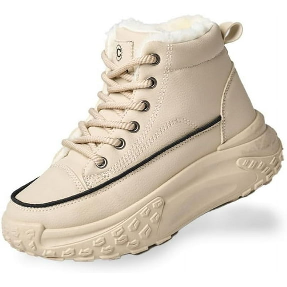 Platform Winter Shoes for Women,Warm Casual Sneakers,Lightweight Classic Snows Shoes