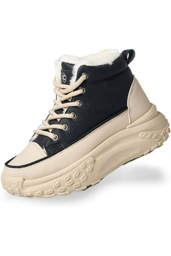Platform Winter Shoes for Women,Warm Casual Sneakers,Lightweight Classic Snows Shoes