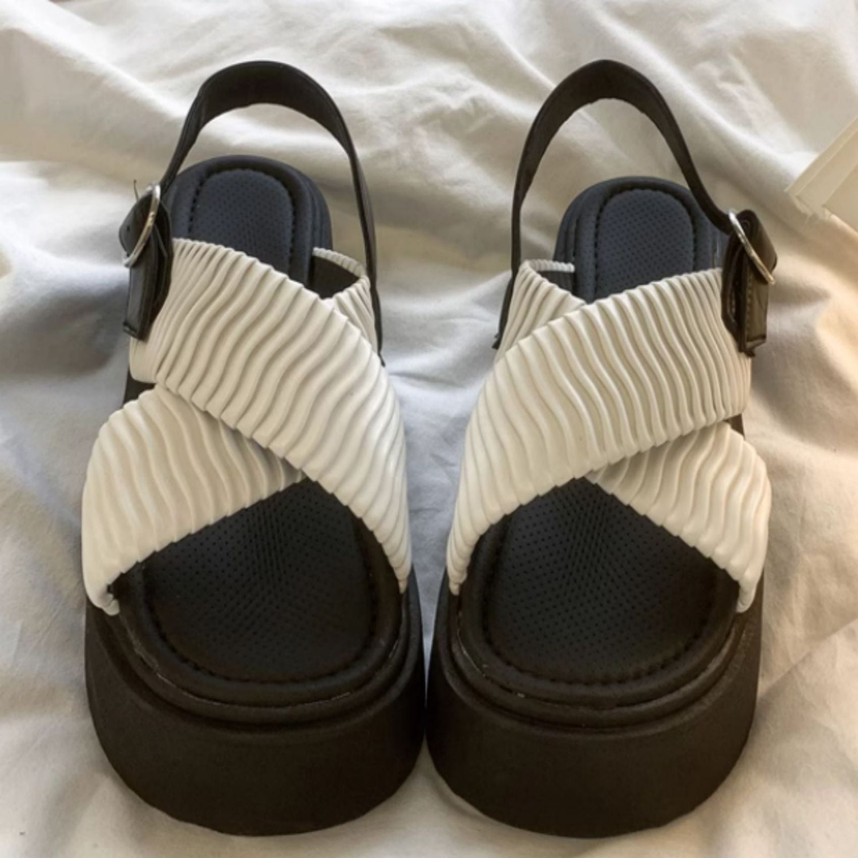 Platform sandals, women's shoes, summer, outer wear, highend sense