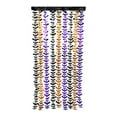 thumbnail image 1 of Platic Fringe Curtains, Halloween Pumpkin Shower Curtain Evil Bat Spider Tinsel Rain Curtains Halloween Party Decorations Photo Booth Props Backdrop Streamer for Wall Door Indoor Outdoor Decor, 1 of 6