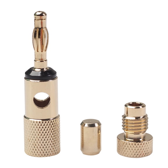 Plating Banana Plug Audio Connectors Cable Connectors Banana Plugs for Speaker Wire