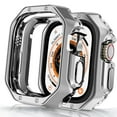 thumbnail image 1 of Plating Case Compatible with Apple Watch Case Series 3/2/1 42mm, Soft TPU Shockproof Bumper Drop Proof Protective Armor Cover for iWatch Series 3/2/1 42mm, Silver, 1 of 6