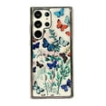 thumbnail image 1 of Plating Case for Samsung Galaxy S22 Ultra, Floral Butterfly Pattern Transparent Cover, Hybrid Rugged PC + TPU Shockproof Non-Slip Protective Case for Samsung Galaxy S22 Ultra, Pattern-C, 1 of 5