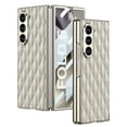 thumbnail image 1 of Plating Case for Samsung Galaxy Z Fold 6, with Front Built-in Screen Protector PU Leather + Hard PC Shell Ultra Thin Slim Durable Protective Phone Case Cover for Samsung Galaxy Z Fold 6, Titaniumgray, 1 of 9