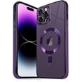 thumbnail image 1 of Plating Case for iPhone 11 Pro Max with Camera Lens Protector,Anti-Scratch Shockproof Slim Protective Case, Ideal for Women and Men，Compatible for iPhone 11 Pro Max, Purple, 1 of 14