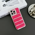 thumbnail image 1 of Plating Down Jacket Phone Case for iPhone 16 Pro Max, Drop Protection Bumper Puffer Cover, Shockproof Lightweight Luxury Ultra Slim Anti-Slip Men Women Cover for iPhone 16 Pro Max - Rose, 1 of 6