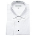 thumbnail image 1 of Platino De Marquis 1700R Men's Regular Fit French Cuff Tuxedo Shirt - White - 19.5 4-5, 1 of 3