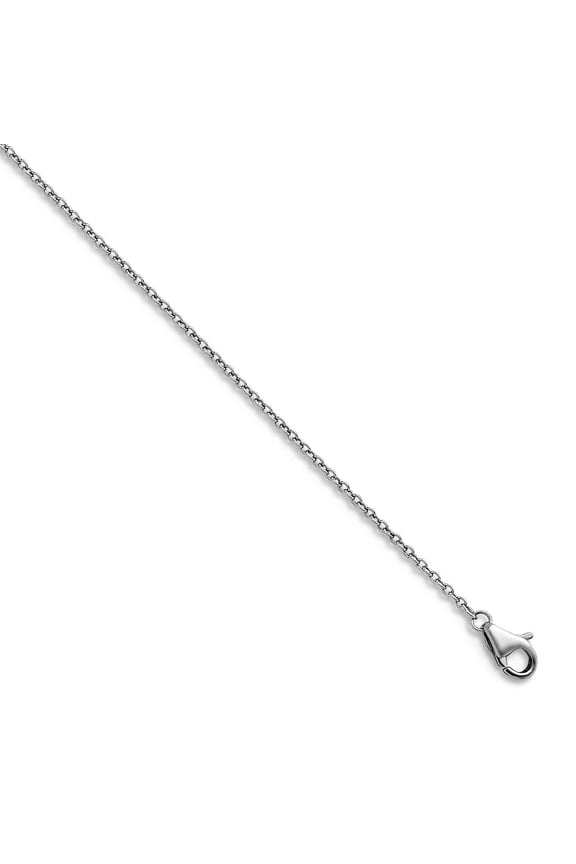 Platinum 1.3mm Cable Chain Necklace 20 Inch Chain Necklace for Women and Men - 3.1 Grams