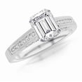 Platinum 2.25 Carat LAB GROWN IGI CERTIFIED DIAMOND Channel Set Round ...