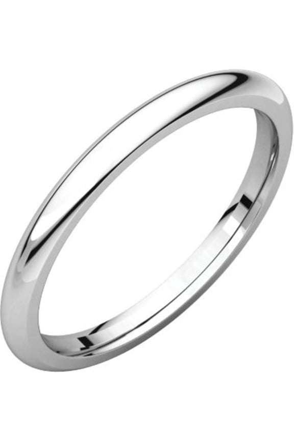 Platinum 2mm Comfort Fit Band - Size 9
