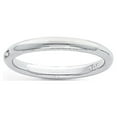 thumbnail image 1 of Platinum 3mm Half-Round Comfort Fit Lightweight Band Size: 11; for Adults and Teens; for Women and Men, 1 of 2