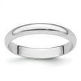 thumbnail image 1 of Platinum 3mm Half Round Featherweight Wedding Band Size 9.5, 1 of 5