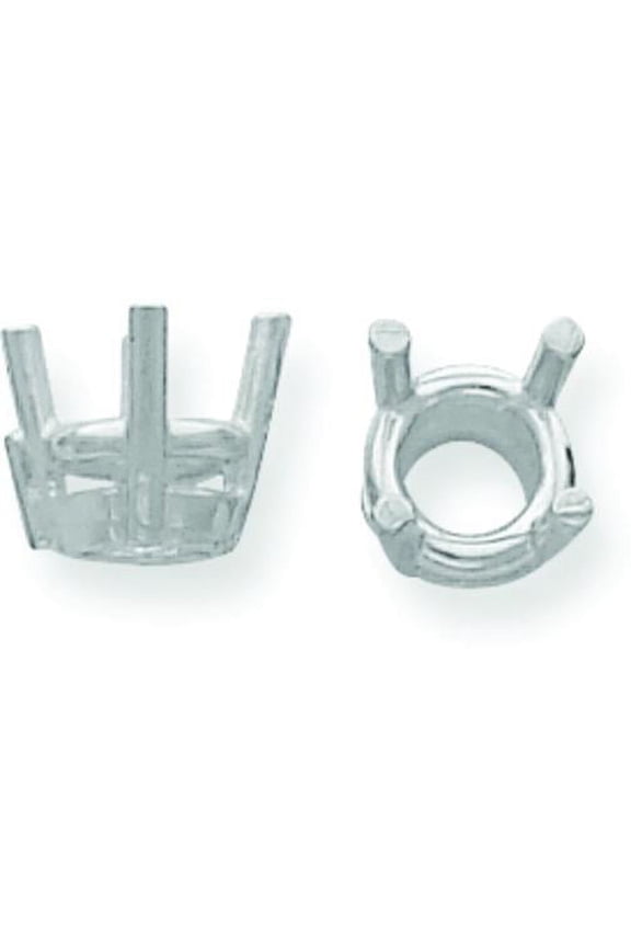 Platinum 4 Prong Round Heavy Basket Setting (3.20 To 10.40Mm)