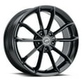 thumbnail image 1 of Platinum 457B Revelation 17x8 5x112 +40mm Gloss Black Wheel Rim 17" Inch, 1 of 2