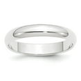 thumbnail image 1 of Platinum 4mm Half-Round Wedding Band Size: 8; for Adults and Teens; for Women and Men, 1 of 2