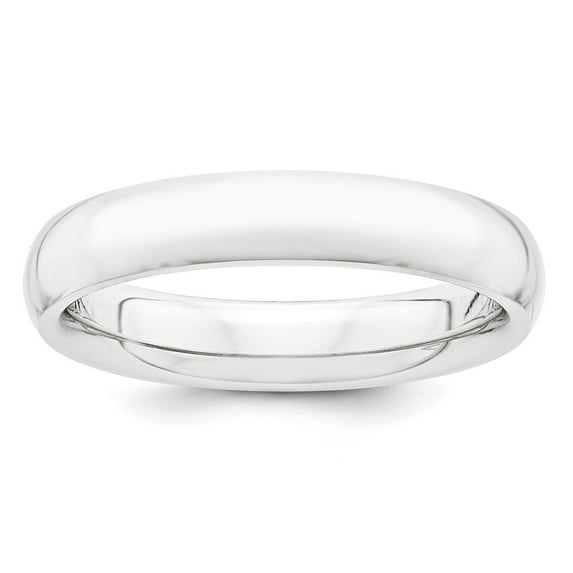 Platinum 4mm Plain Classic Dome Comfort Fit Wedding Band Ring Size 8
