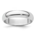 thumbnail image 1 of Platinum 5 mm Half-Round Wedding Band, 1 of 1