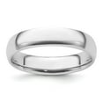 thumbnail image 1 of Platinum Solid Polished 5mm Half-Round Comfort-Fit Lightweight Band Ring Size 5 Ring for Women and Men, 1 of 5