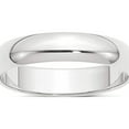 thumbnail image 1 of Platinum 5mm Half-Round Featherweight Band (Size 6.5) Made In United States plwhr050-6.5, 1 of 5