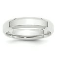 thumbnail image 1 of Platinum Solid Knife Edge 5mm Polished Beveled Edge Size 9 Wedding Band Ring Wedding Band for Women and Men, 1 of 3