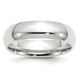 thumbnail image 1 of Platinum 6mm Comfort-Fit Wedding Band Size 5, 1 of 5