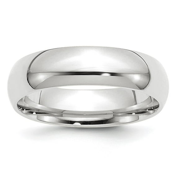 Platinum 6mm Comfort-Fit Wedding Band Size 9