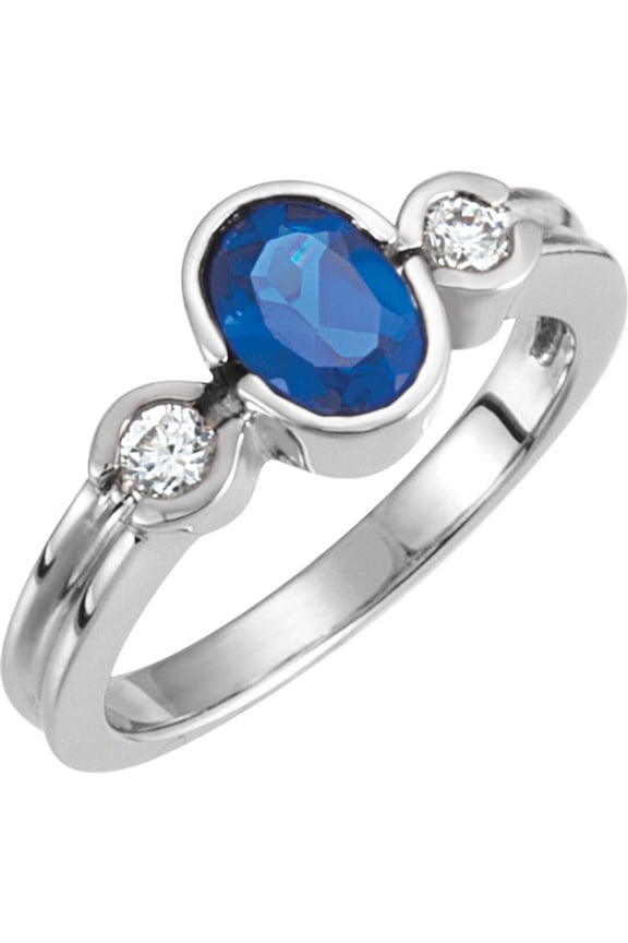 Platinum 7x5mm Oval Shape 3 Three-Stone Accented Fashion Ring Fine Jewelry For Women Gifts For Her (Mounting Only, Not All Stones Included), Size 6