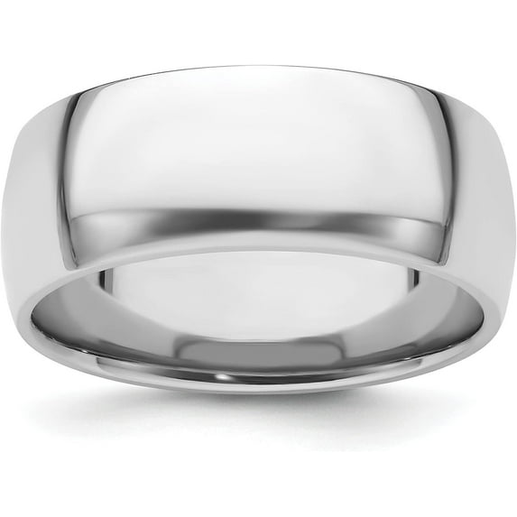 Platinum 8.2mm Lightweight Comfort-Fit Wedding Band Size 11.5 - Ring Size 11.5