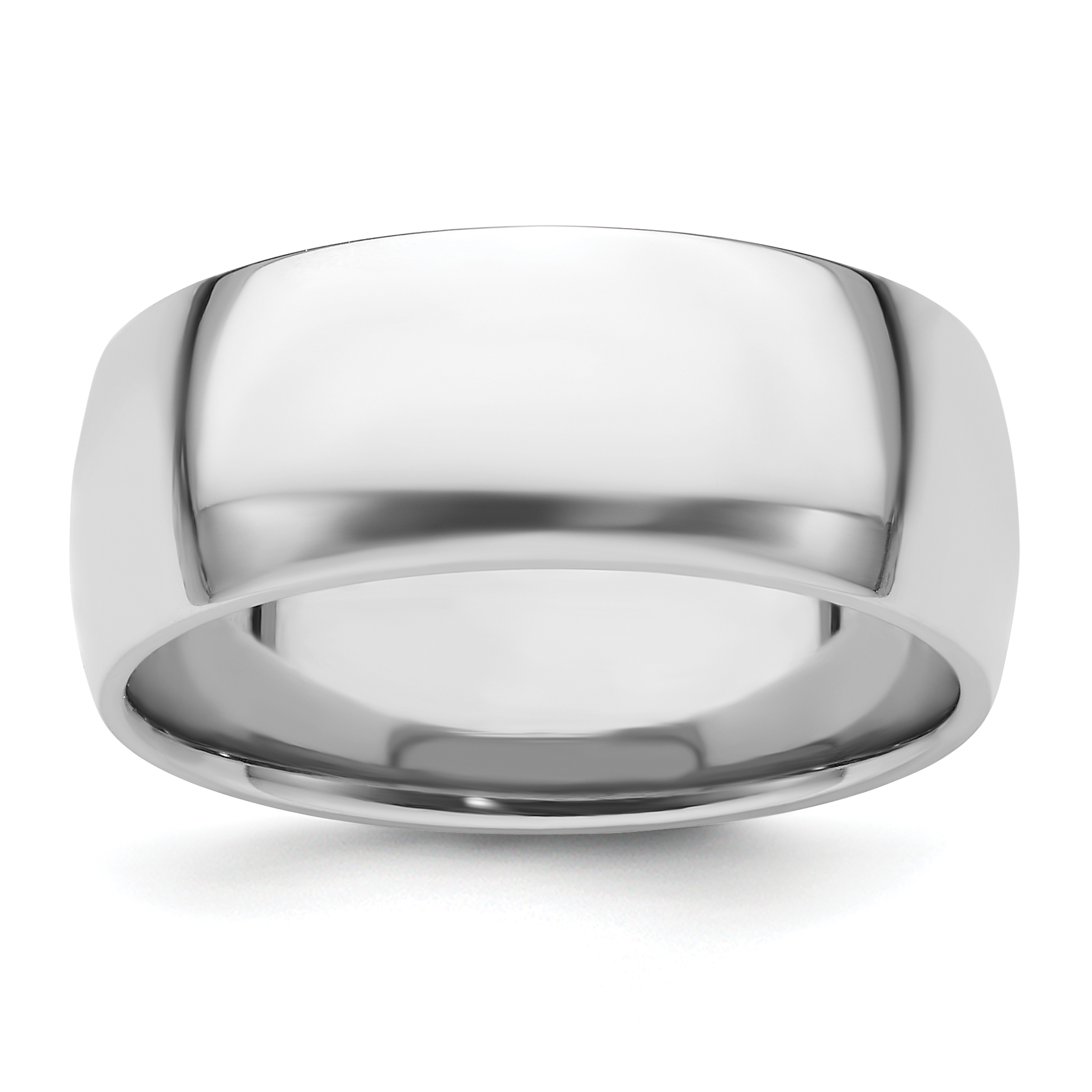 4mm Titanium Ring For Women - Domed Comfort Fit Band, Polished Finish, Sizes 5-10, Free Engraving Included - View #2