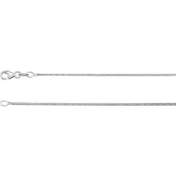 Platinum .90mm Wheat 18" Chain
