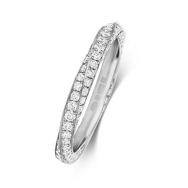 Platinum 950 1mm Slight Court Comfort Women Diamond Wedding Band/Ring Brilliant Cut 0.80 Carat G - VS